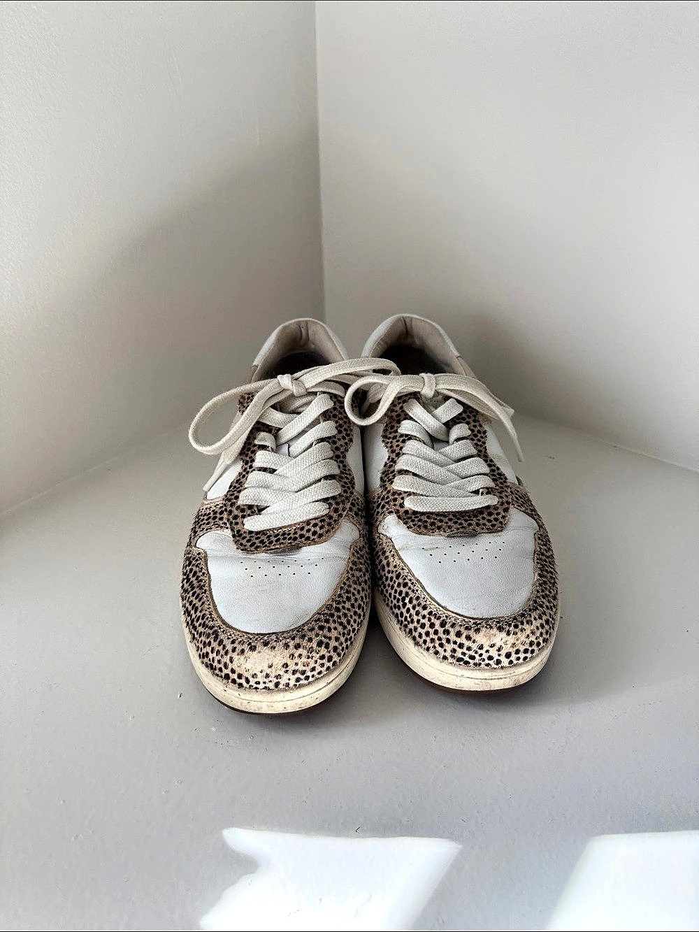 Madewell Leopard print sneakers •  Spot Dot Calf Hair